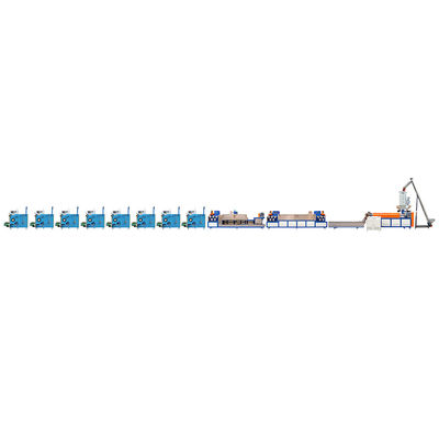 قیمت خوب ماشین ساخت بند PP برای تولید بند بسته بندی PP / PET در یک پیچ دوقلو 8 خط تولید بند آنلاین